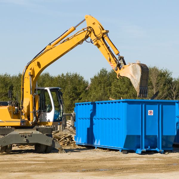 can i choose the location where the residential dumpster will be placed in Manchester Iowa